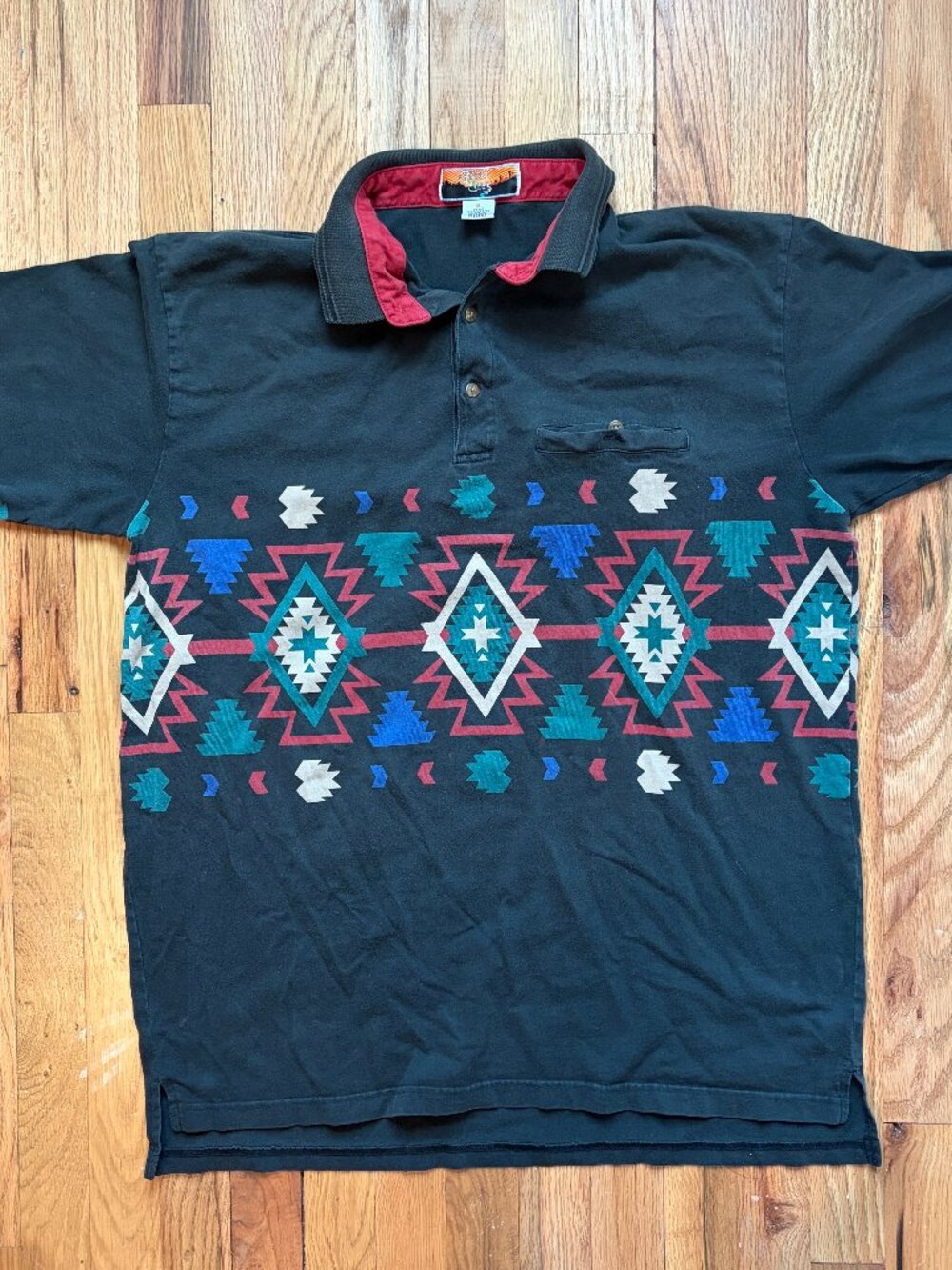 Vintage Aztec Polo Cripple Creek Shirt